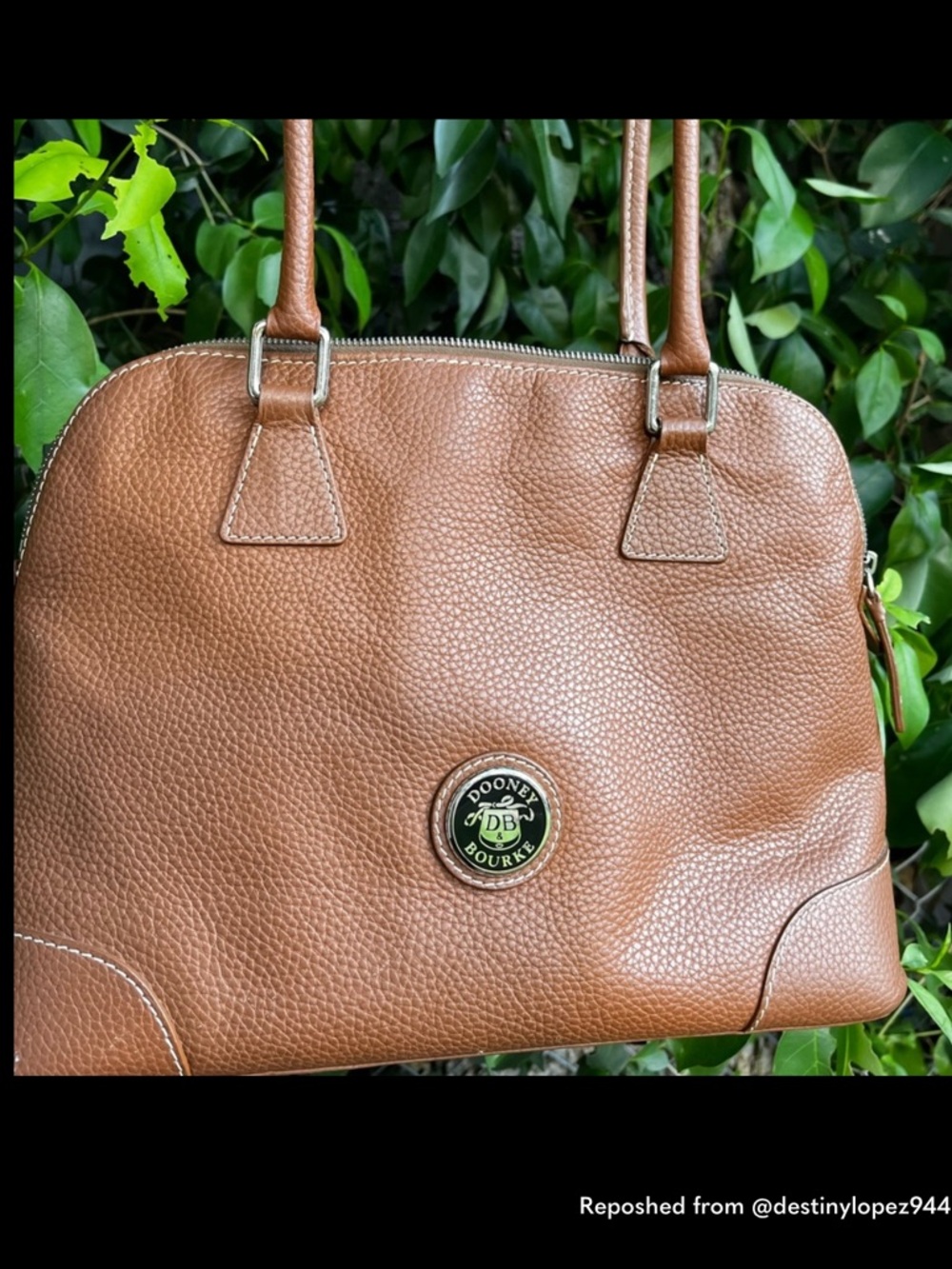 Dooney and Bourke Rare Vintage Domed Satchel Purse